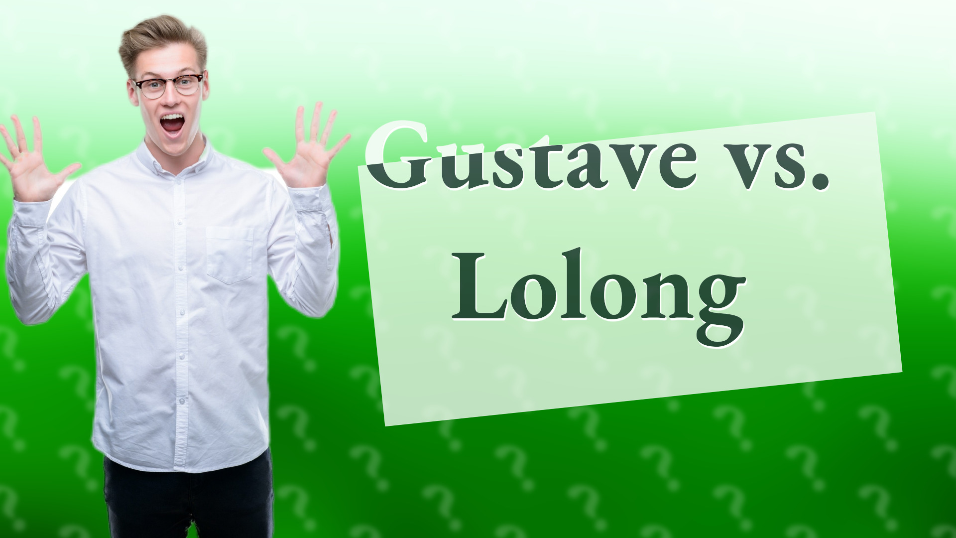 Gustave vs. Lolong