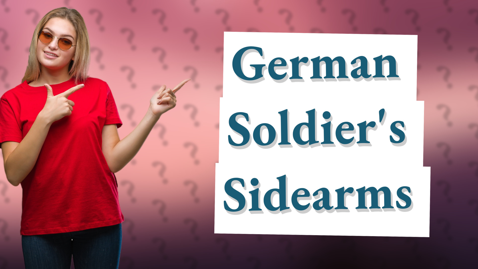 German Soldier's Sidearms
