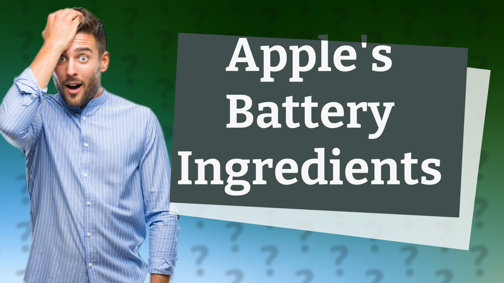 Apple's Battery Ingredients