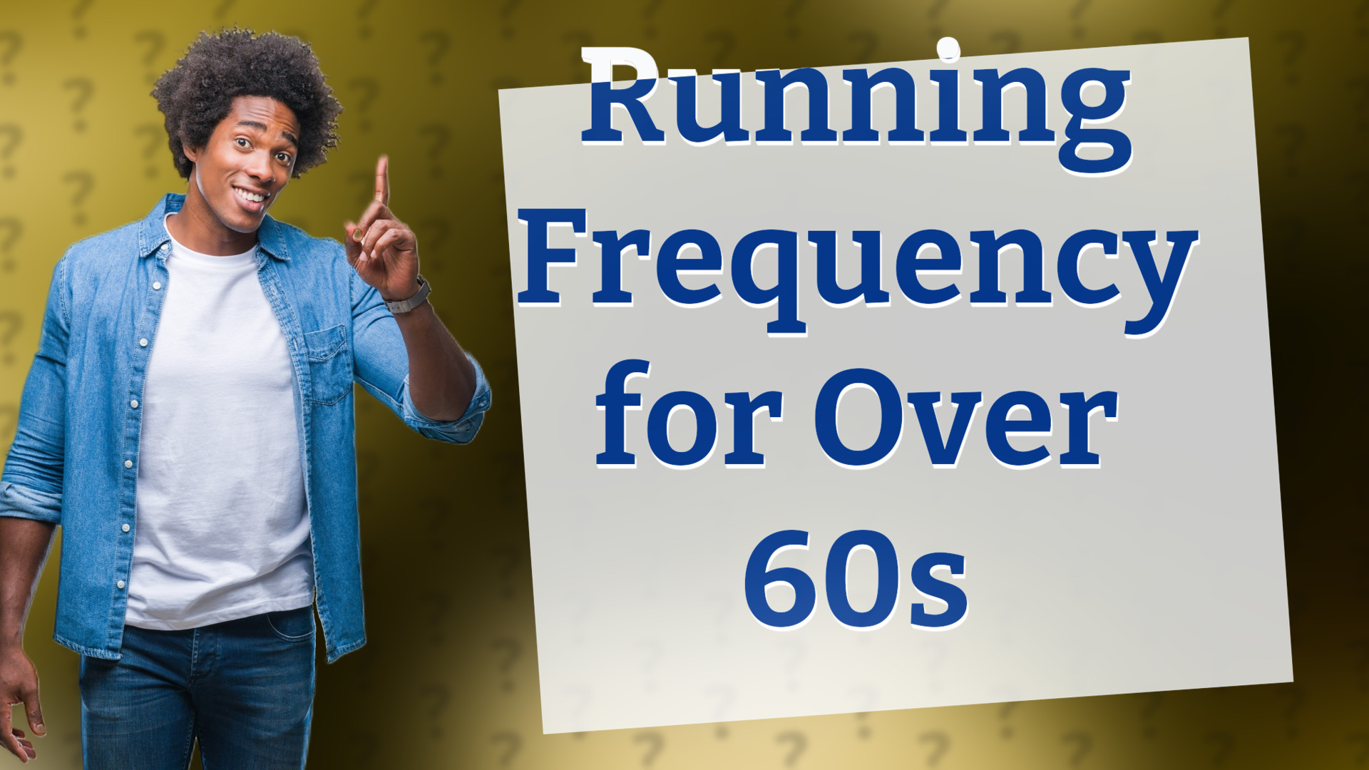 Running Frequency for Over 60s