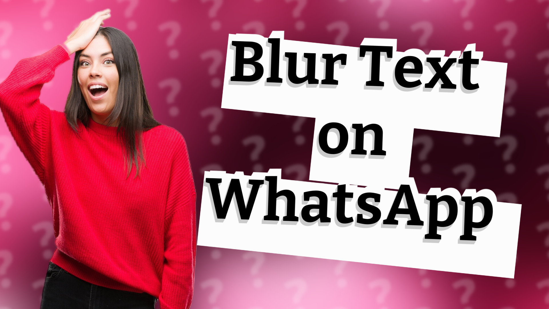Blur Text on WhatsApp
