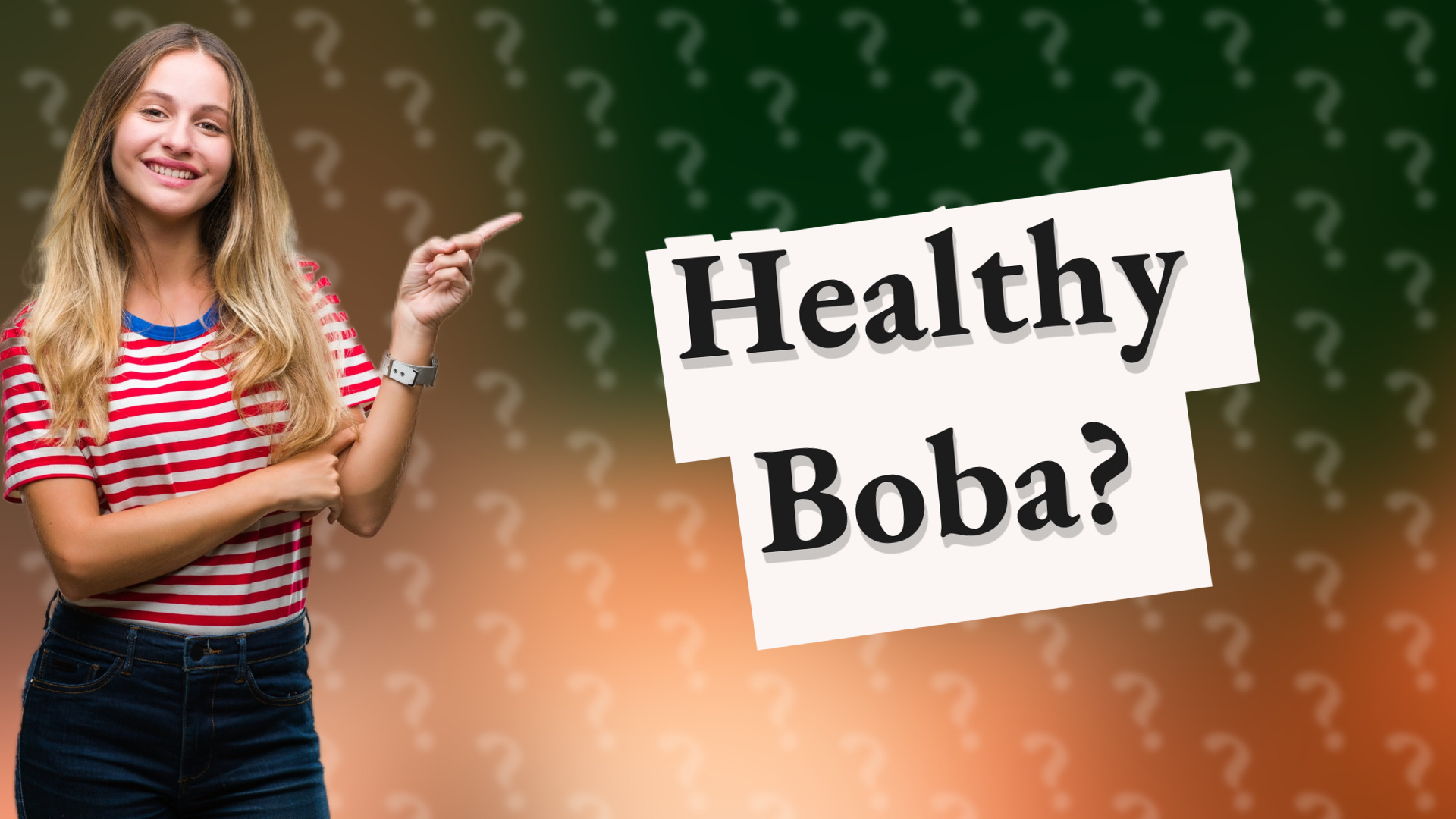 Healthy Boba?