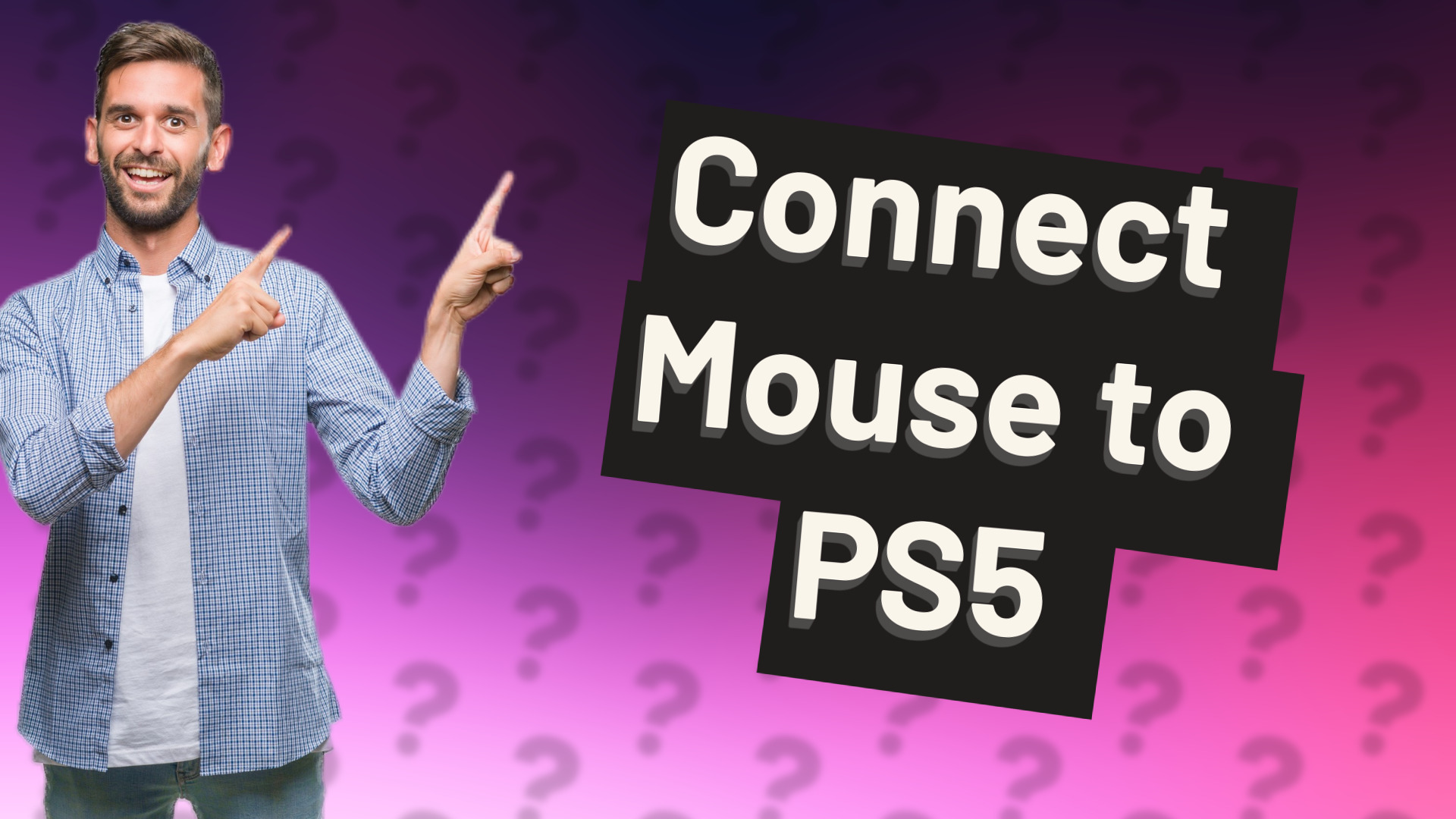 Connect Mouse to PS5