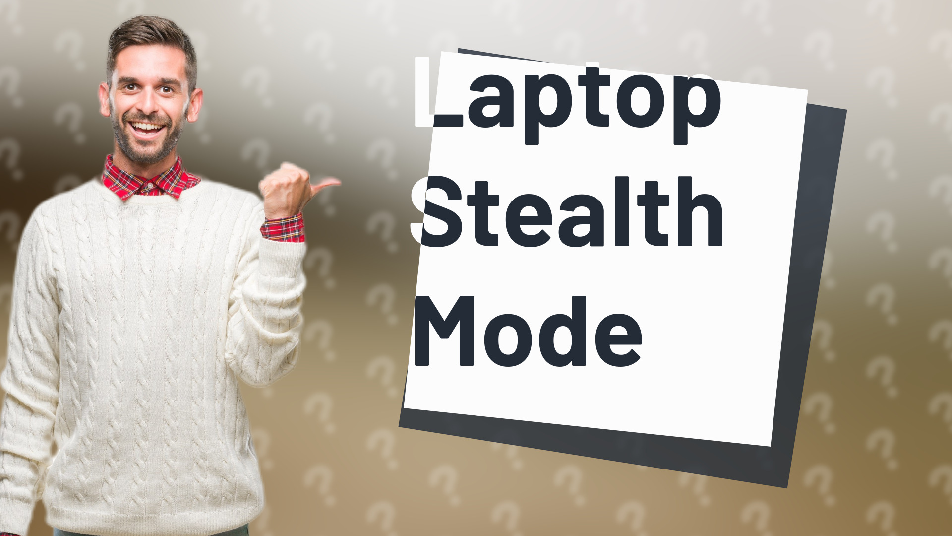 Laptop Stealth Mode