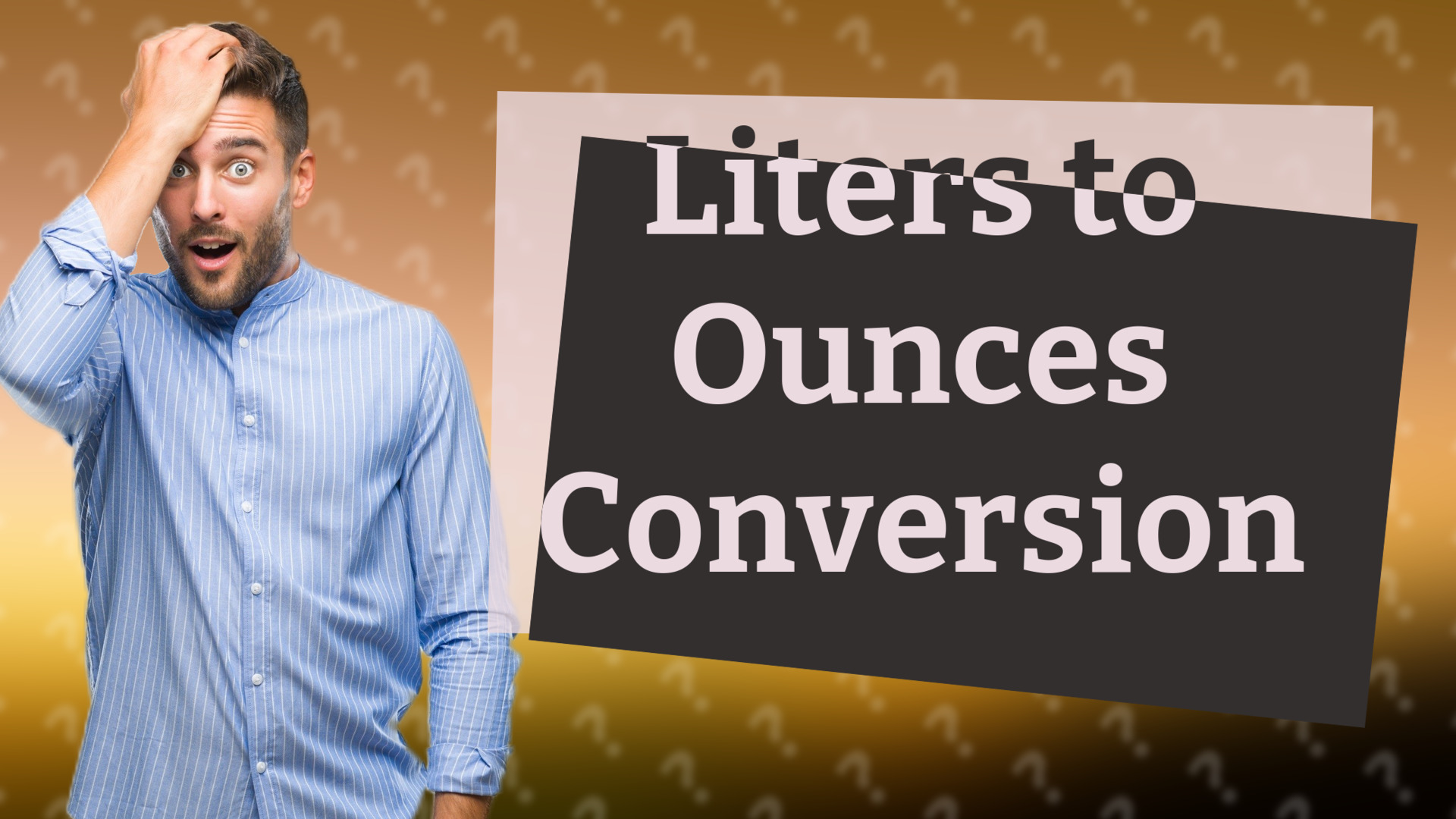 Liters to Ounces Conversion