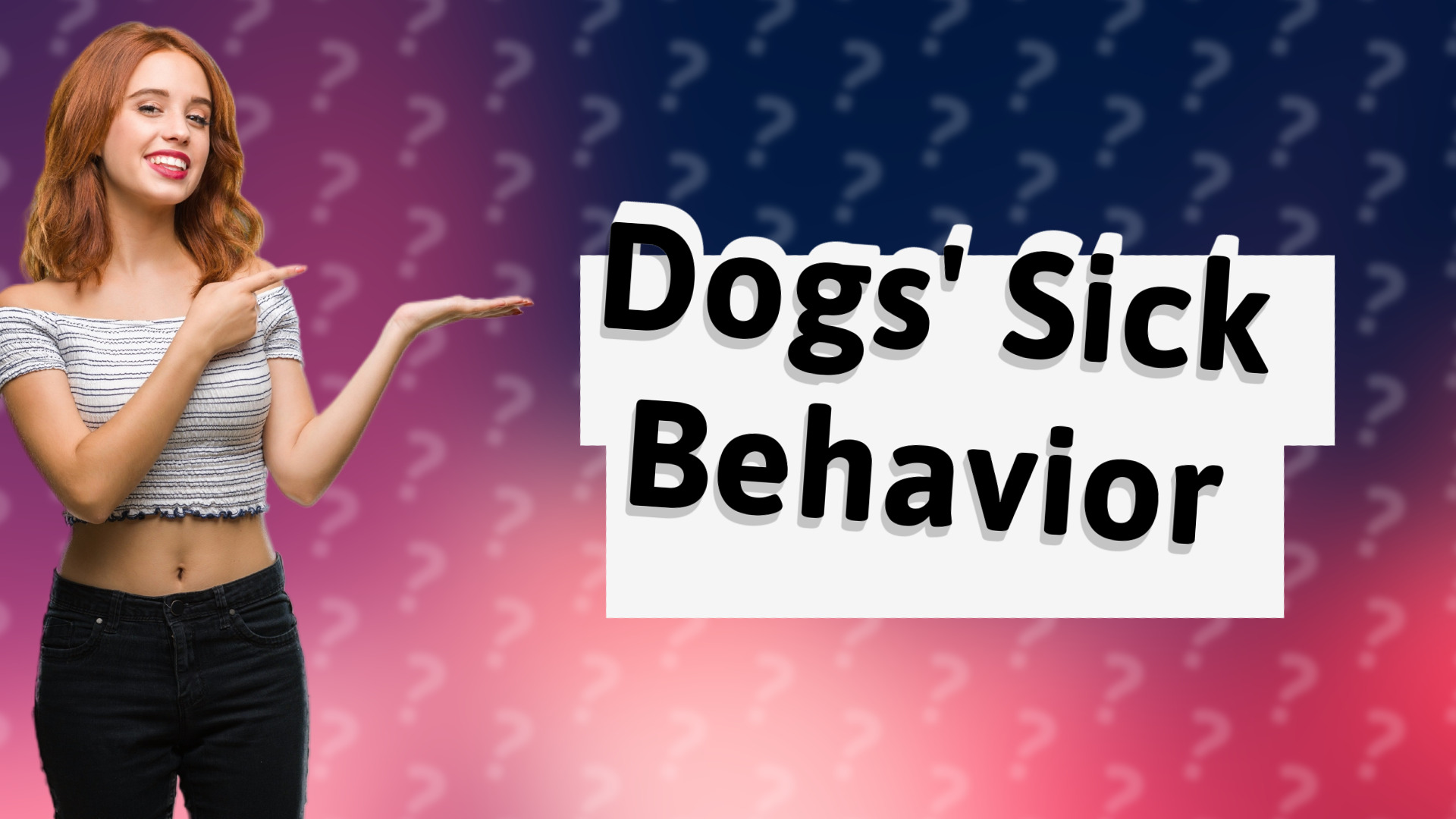 Dogs' Sick Behavior