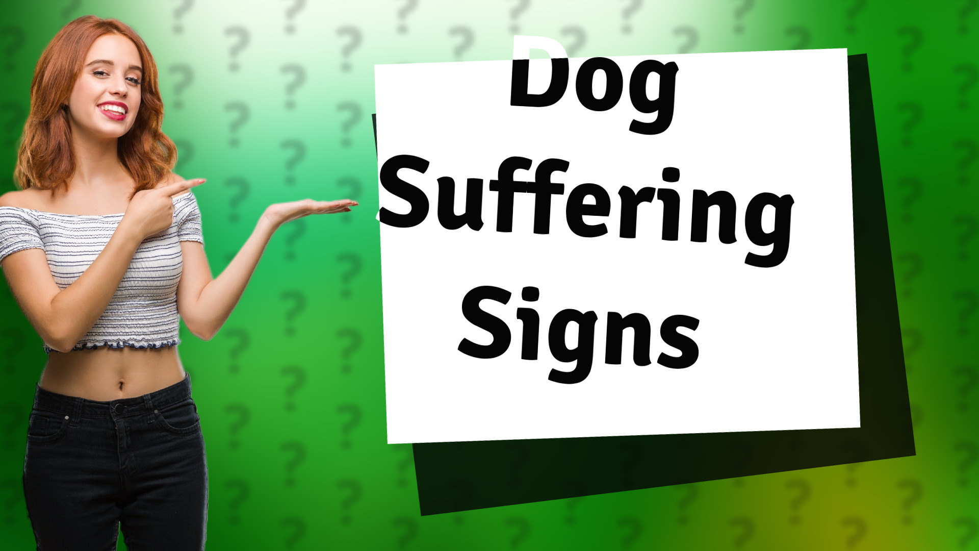 Dog Suffering Signs