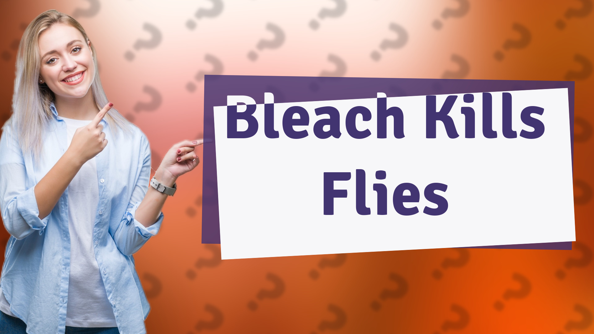 Bleach Kills Flies