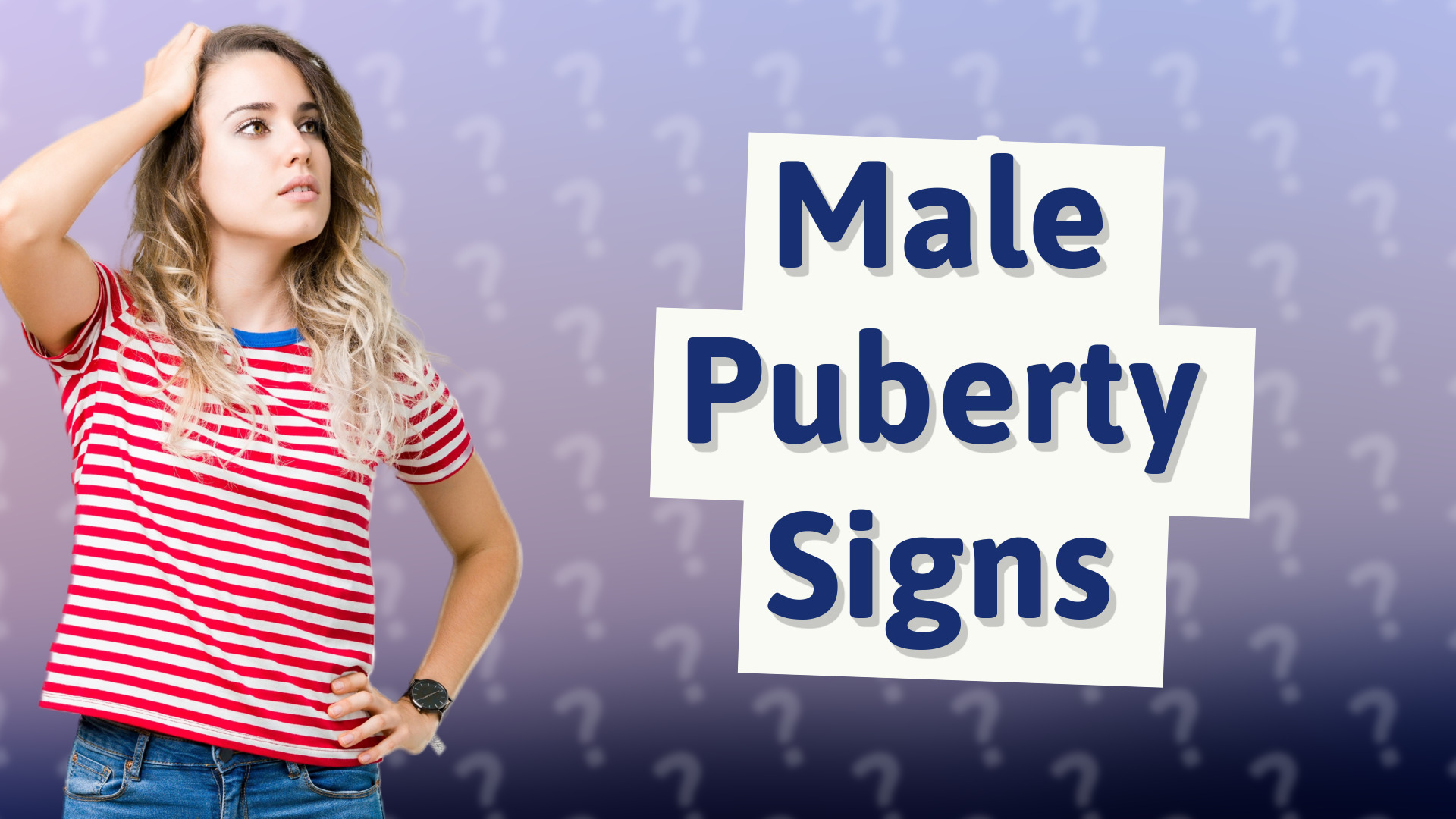 Male Puberty Signs