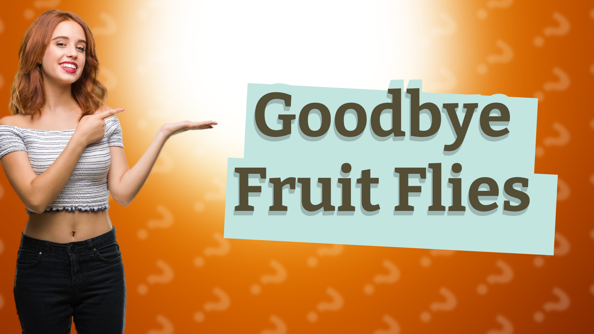Goodbye Fruit Flies