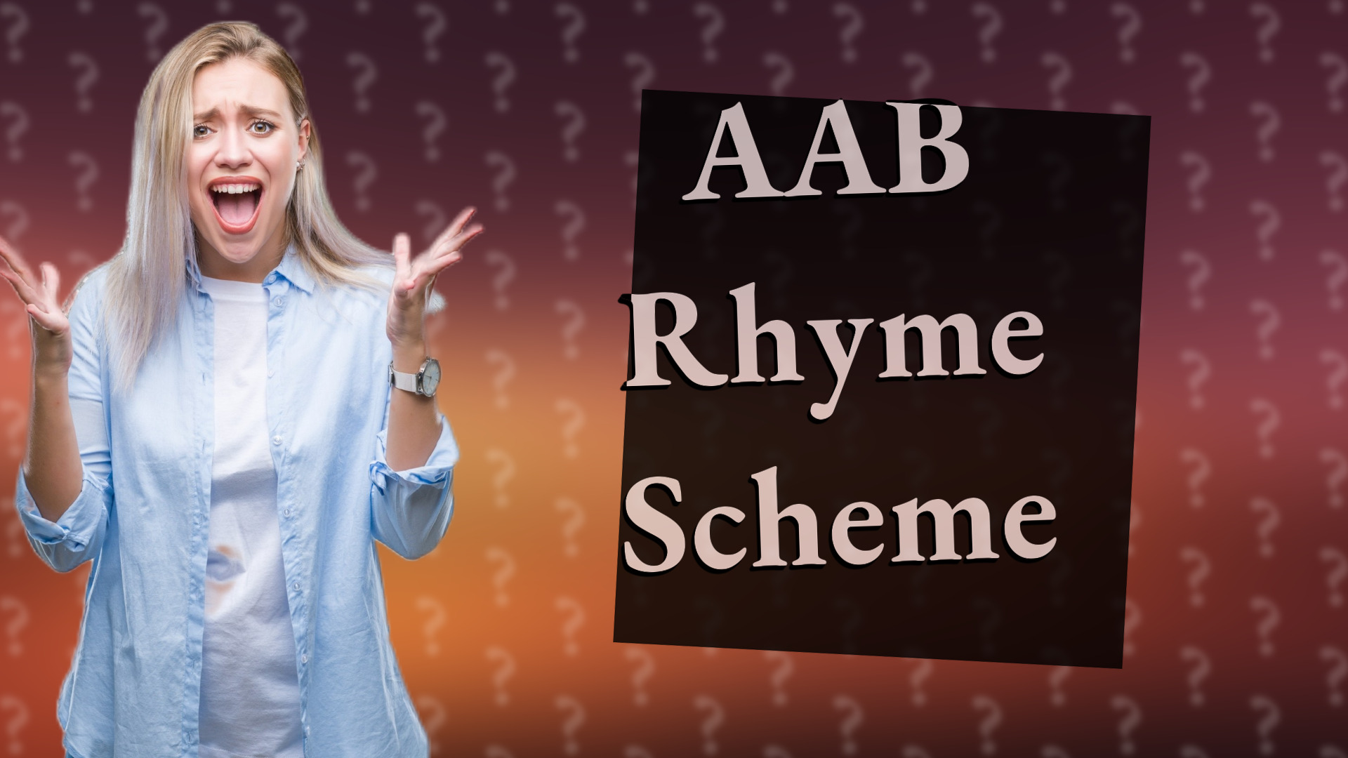 AAB Rhyme Scheme