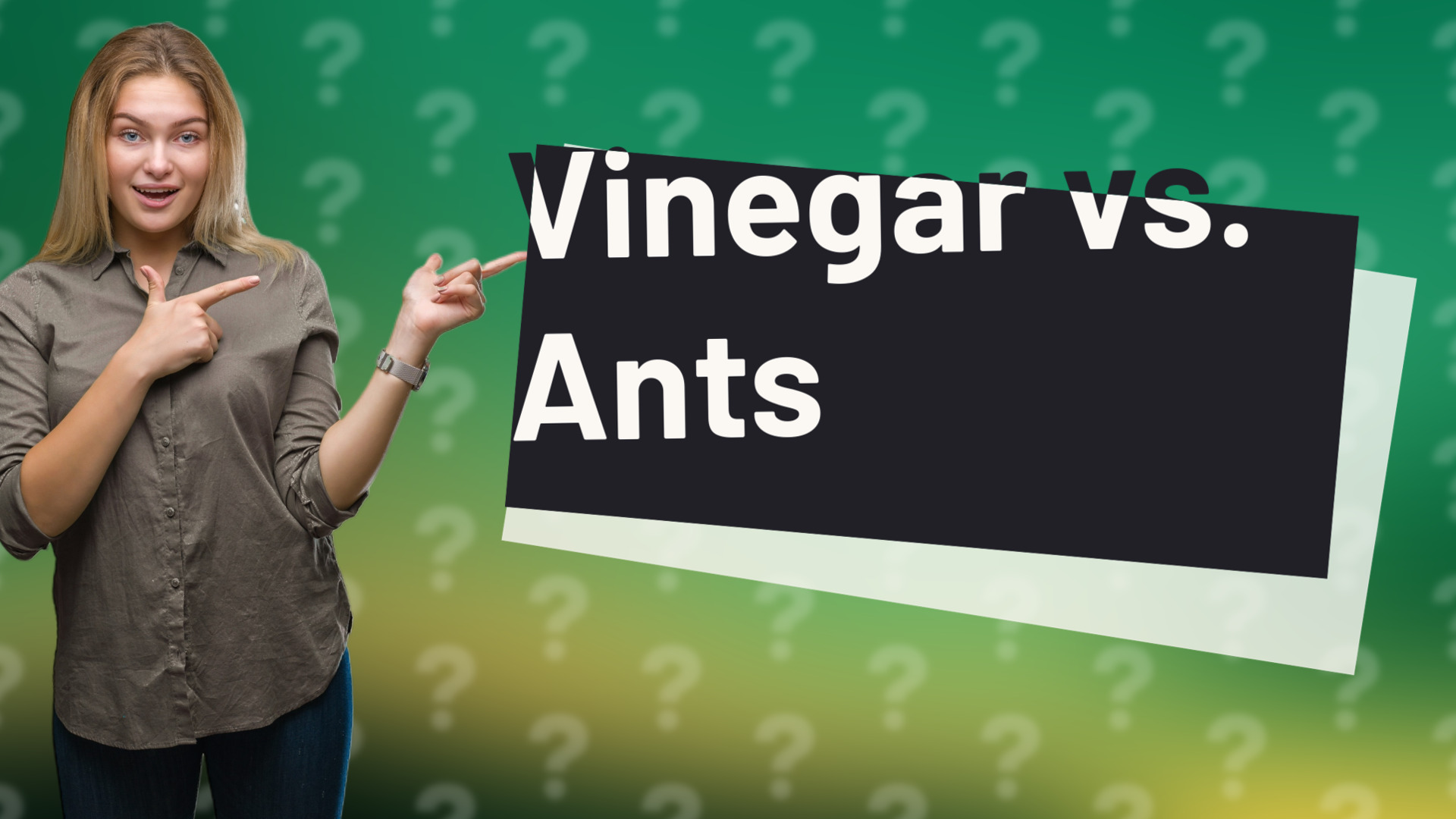 Vinegar vs. Ants