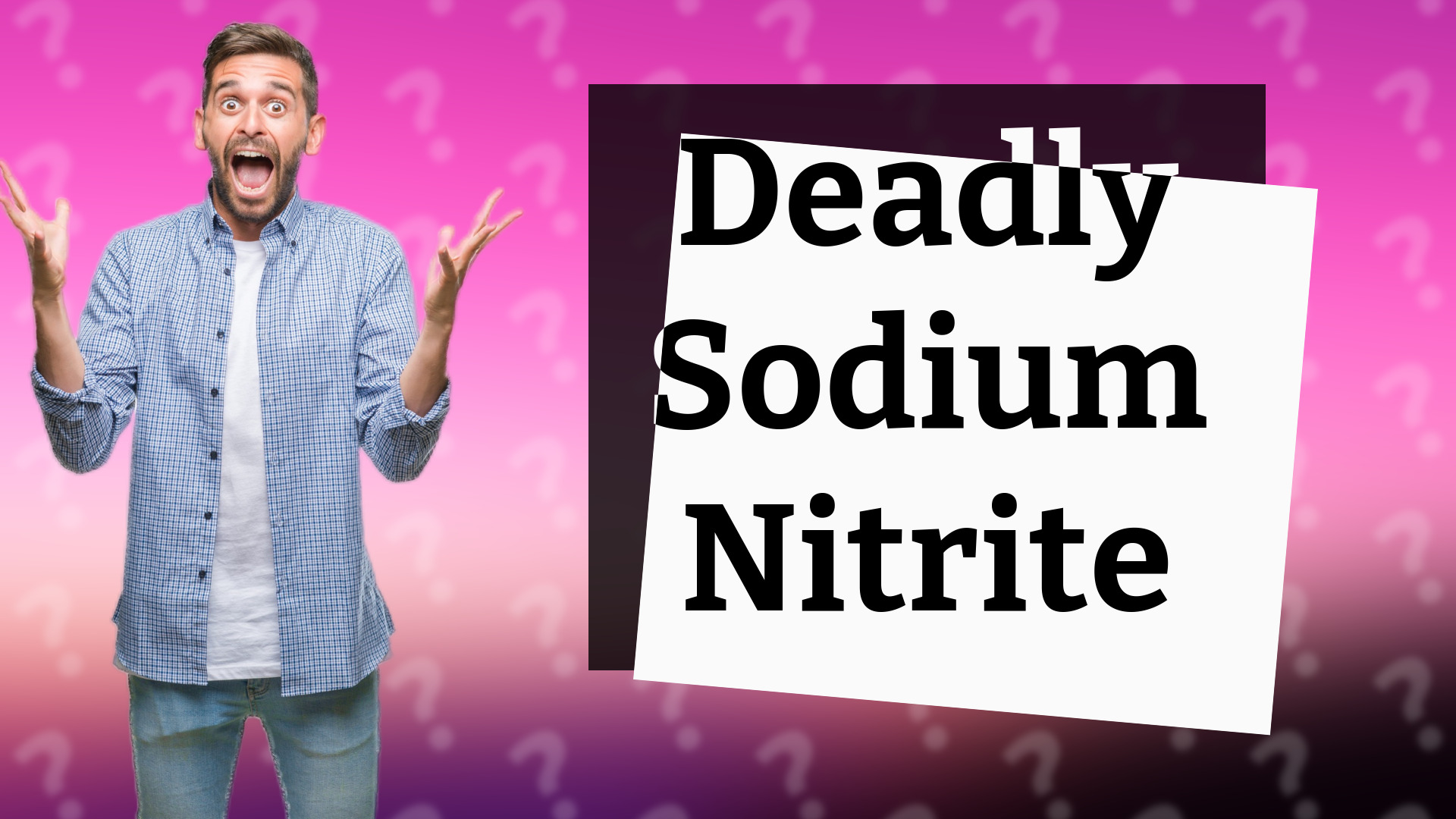 Deadly Sodium Nitrite