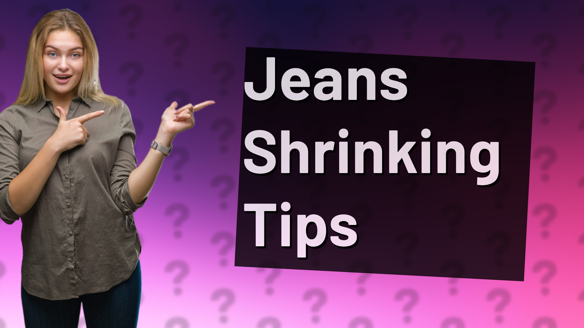 Jeans Shrinking Tips