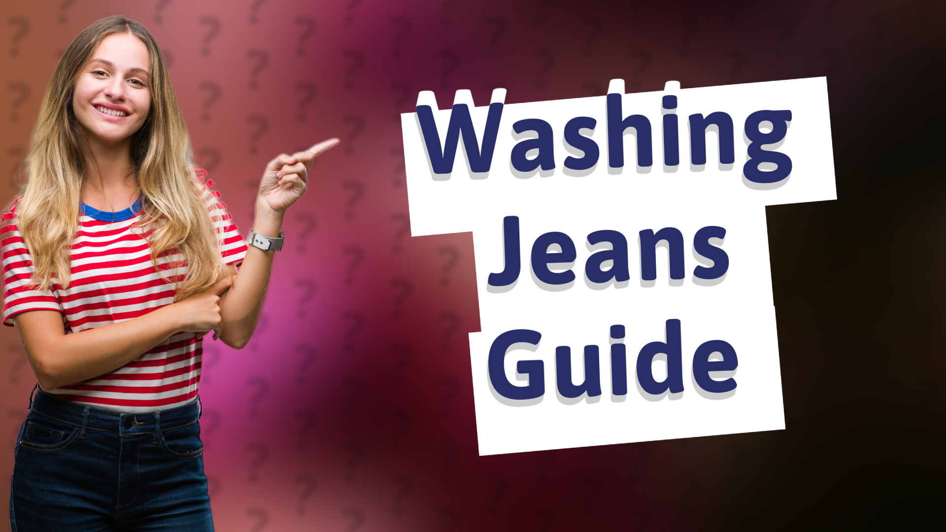 Washing Jeans Guide