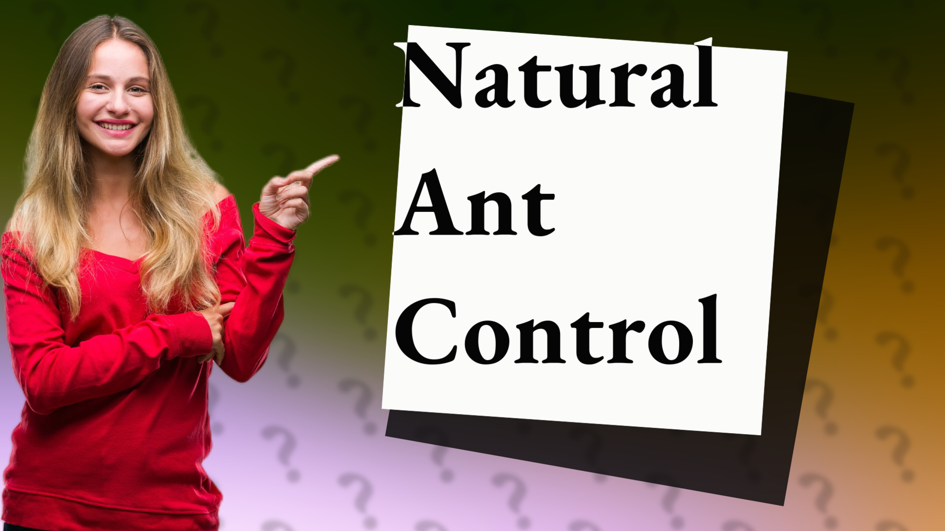 Natural Ant Control