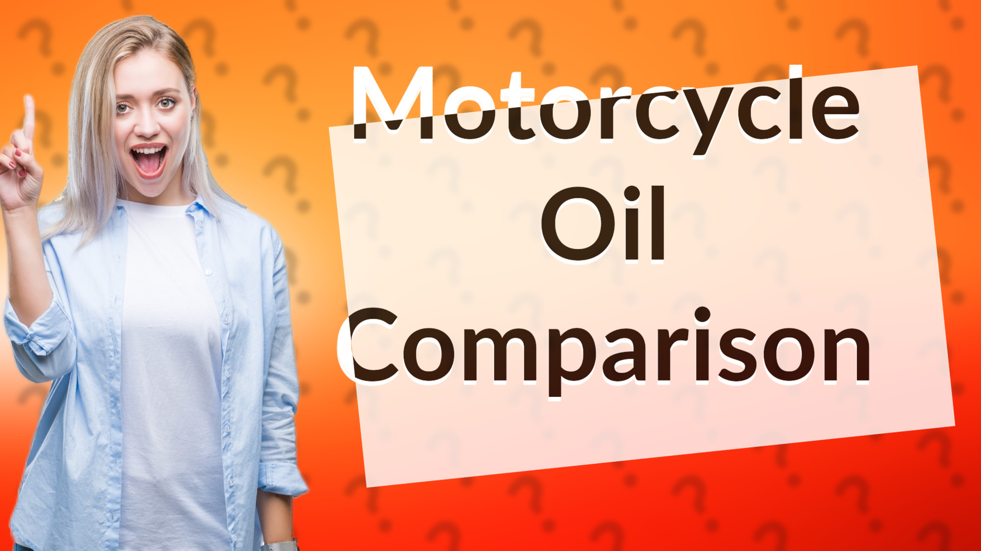 Motorcycle Oil Comparison