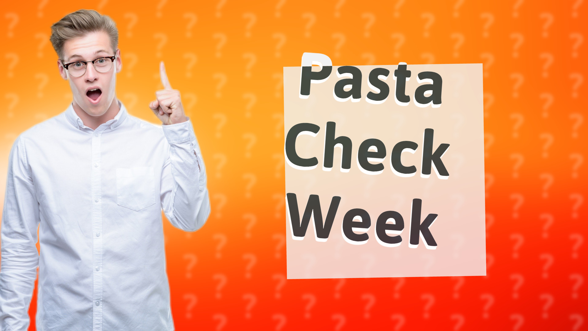 Pasta Check Week
