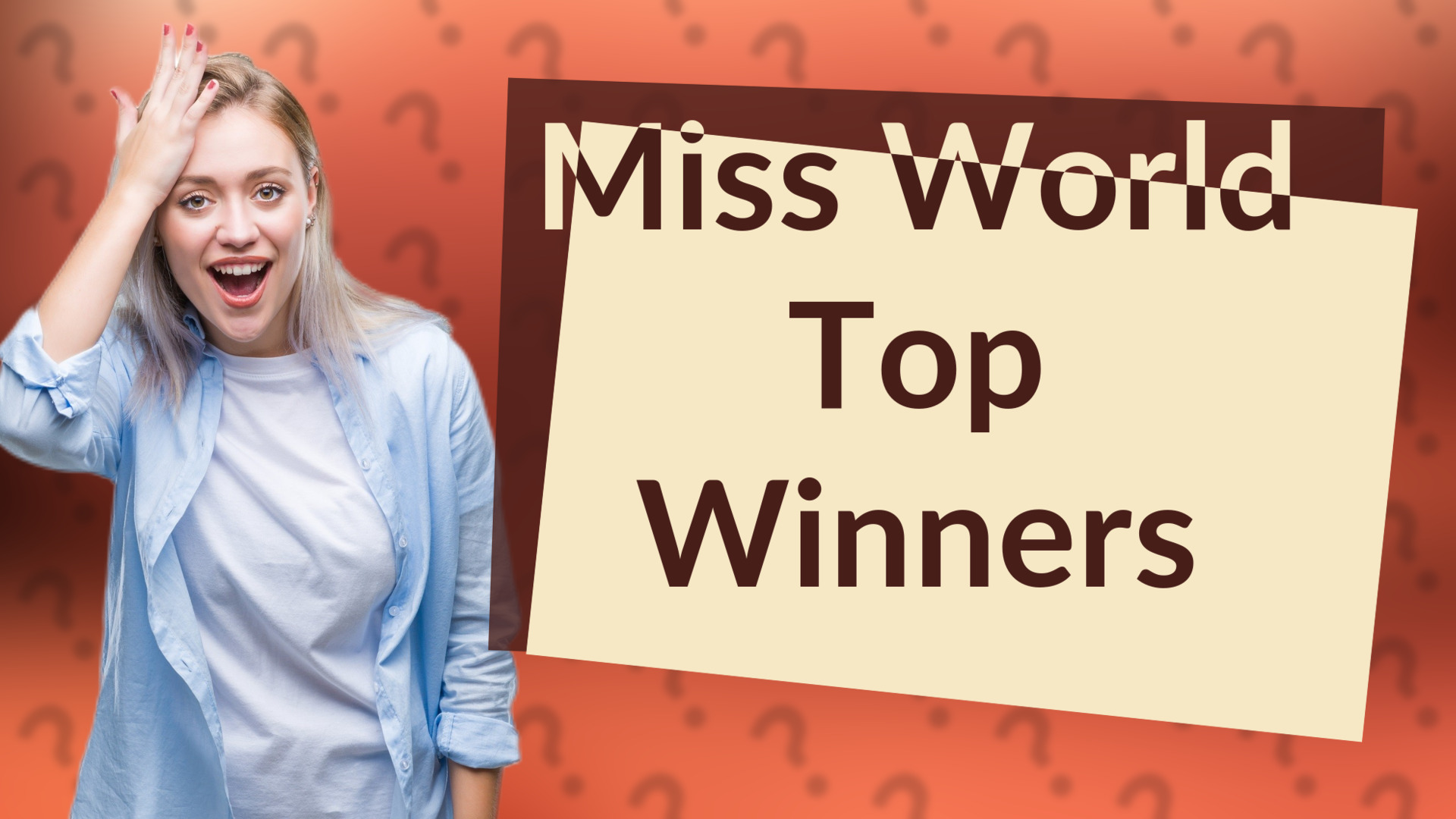 Miss World Top Winners