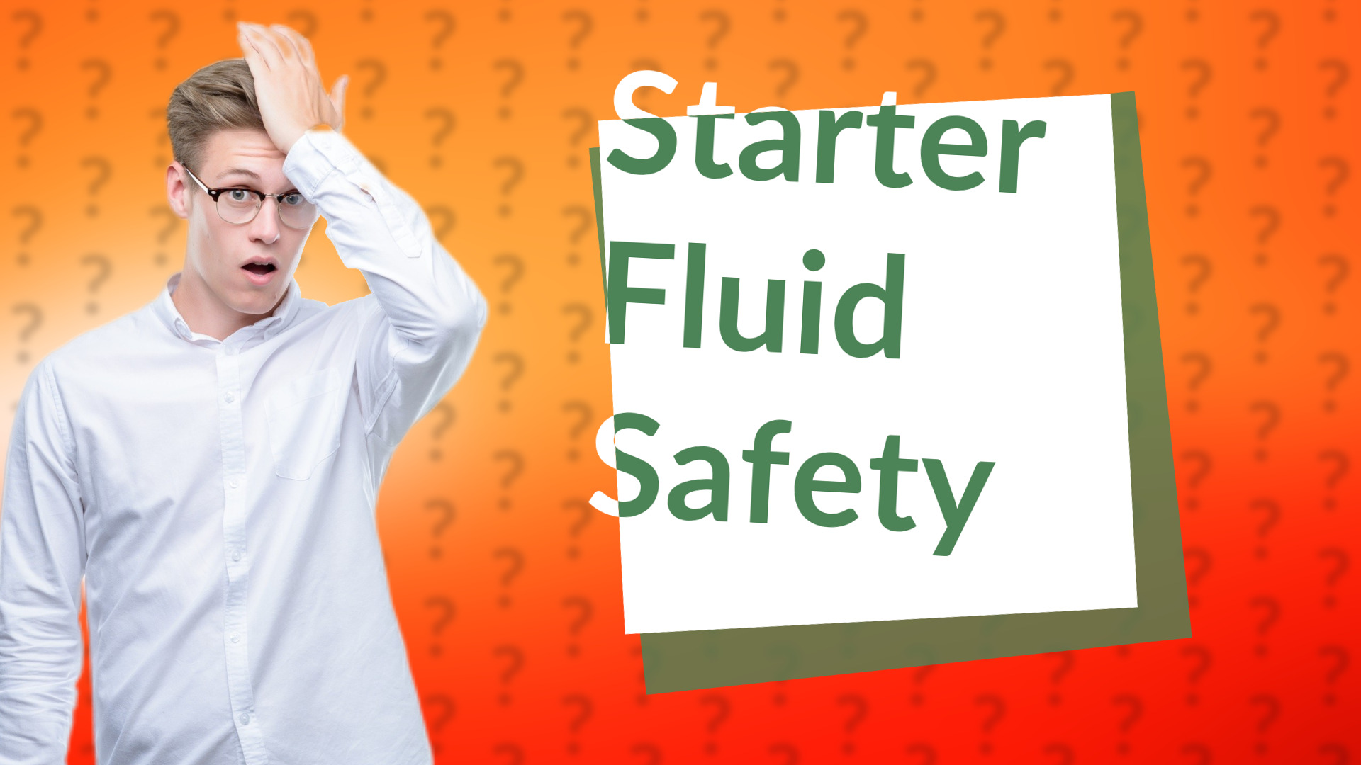 Starter Fluid Safety