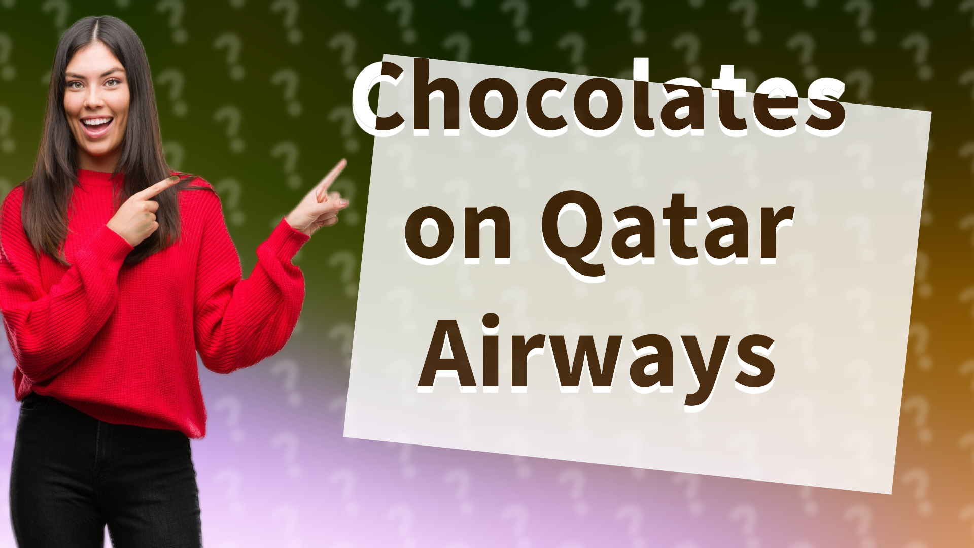 Chocolates on Qatar Airways