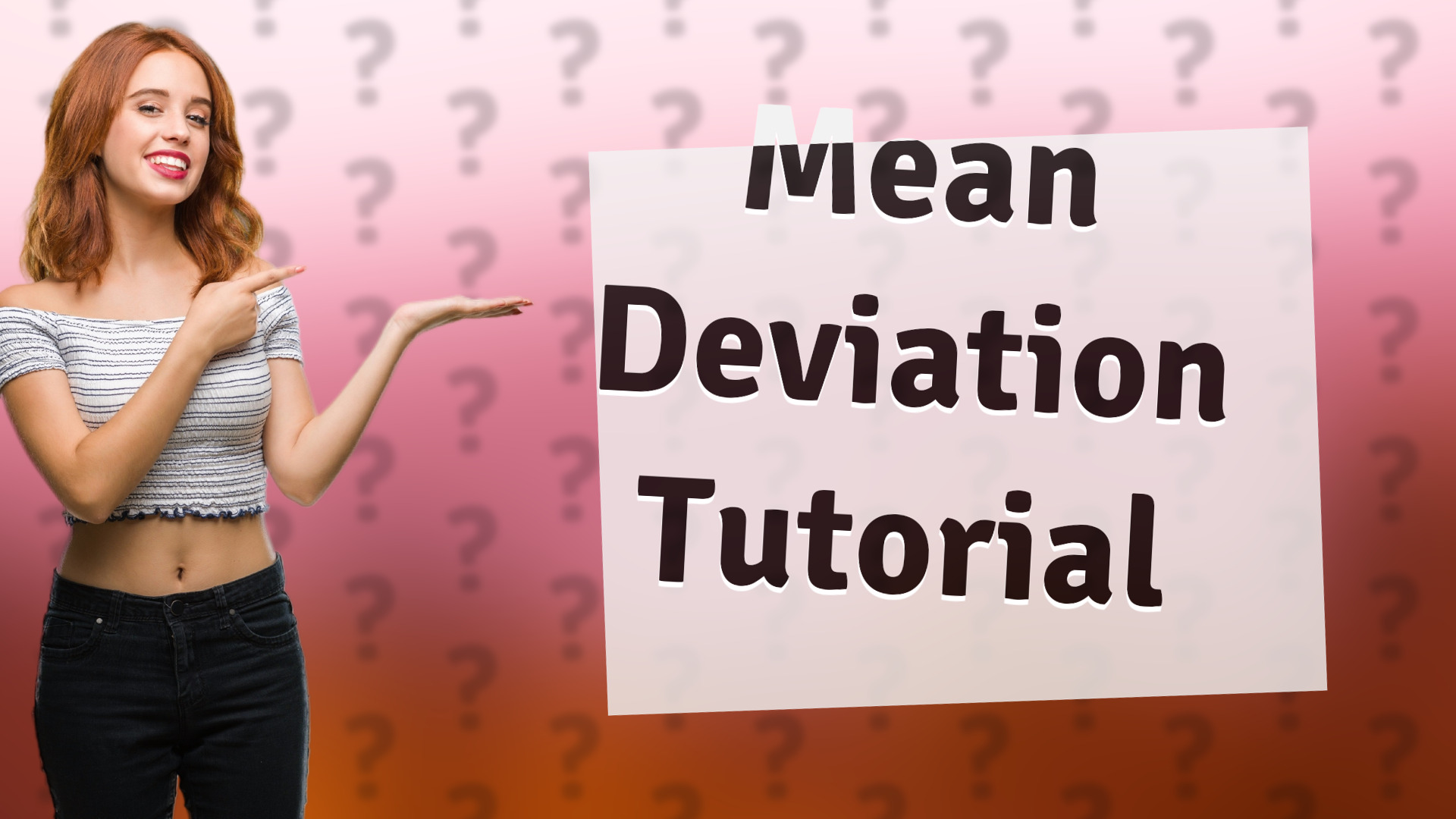 Mean Deviation Tutorial