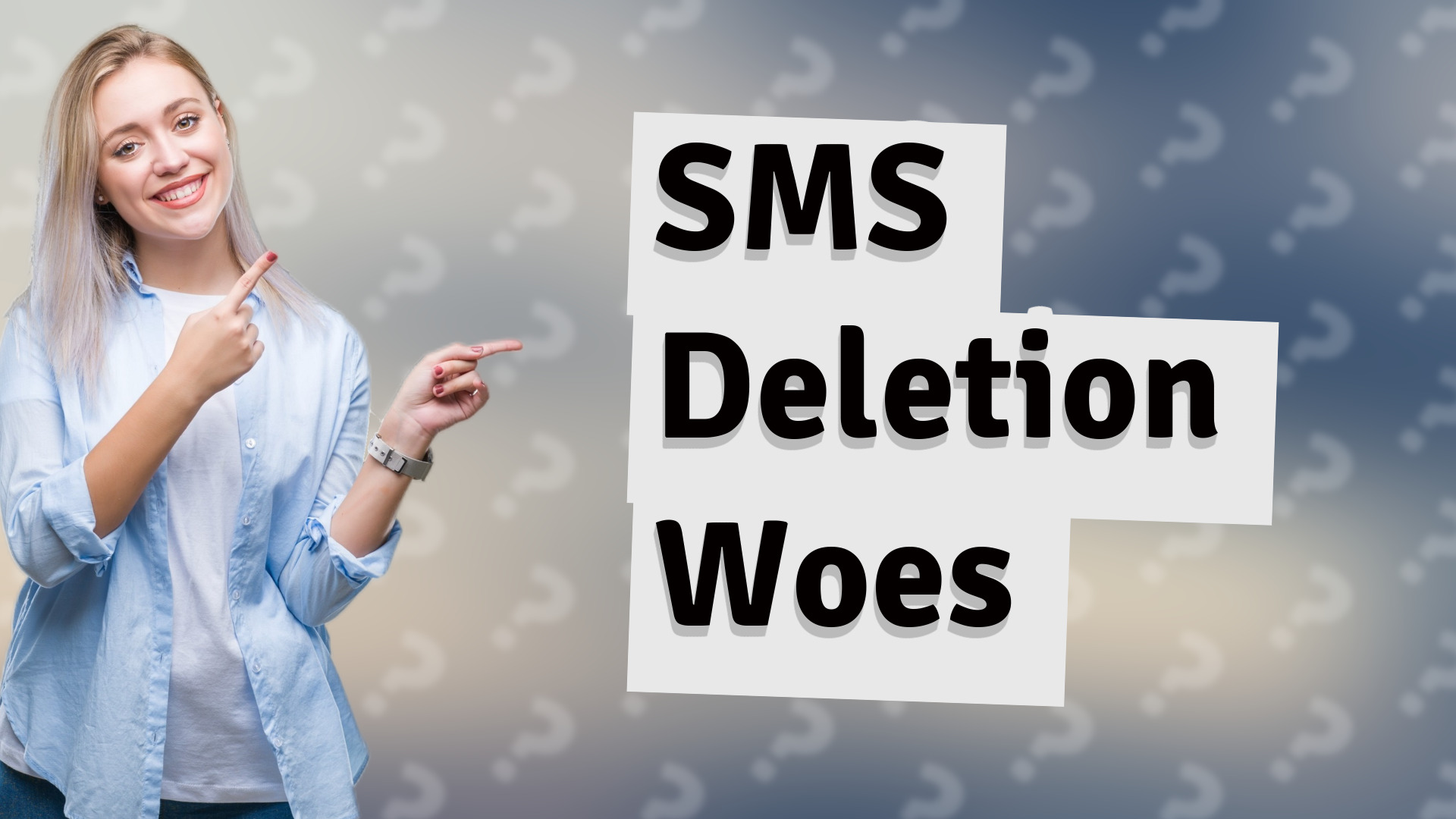 SMS Deletion Woes