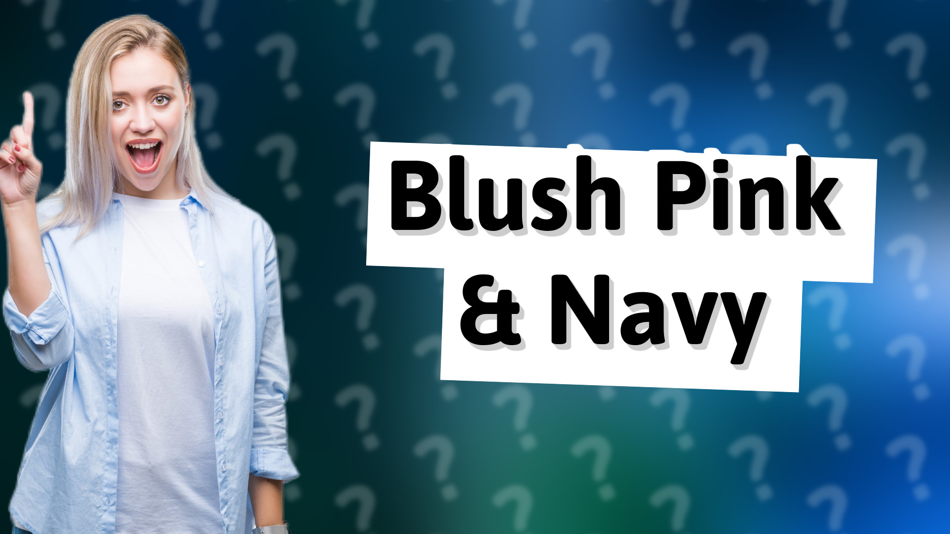 Blush Pink & Navy