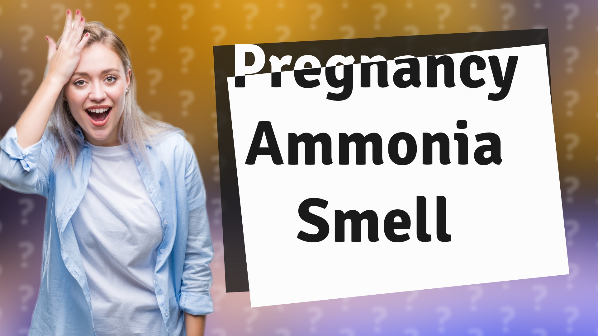 Pregnancy Ammonia Smell