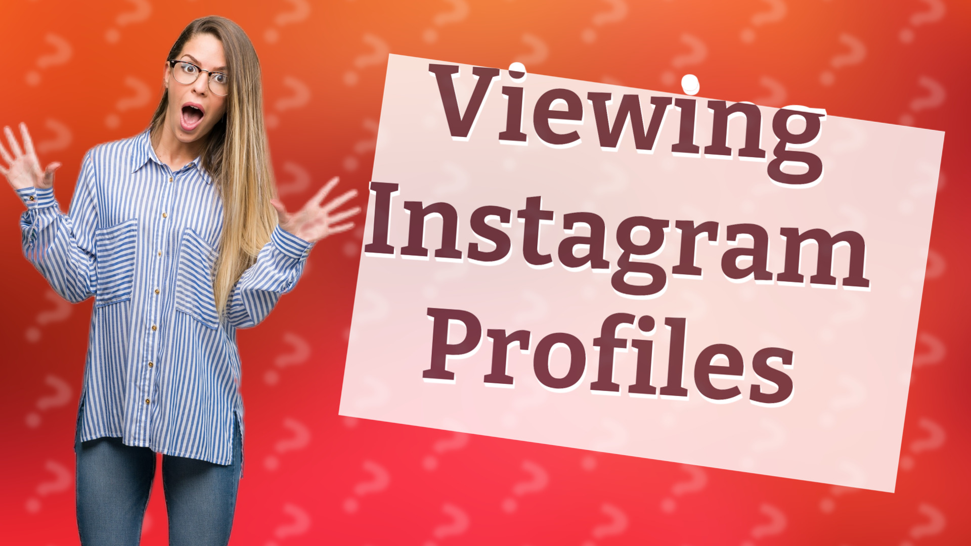 Viewing Instagram Profiles