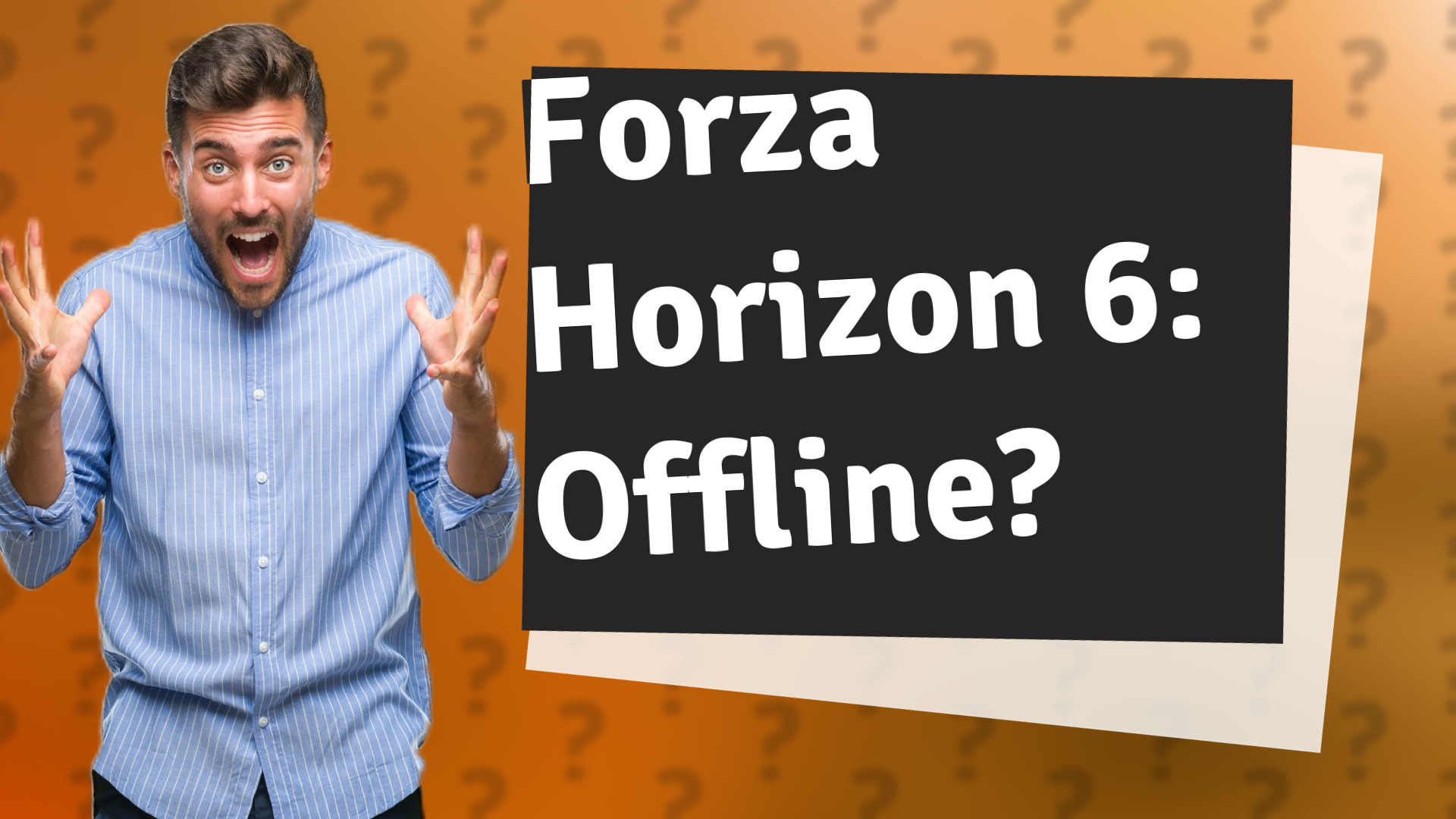 Forza Horizon 6: Offline?