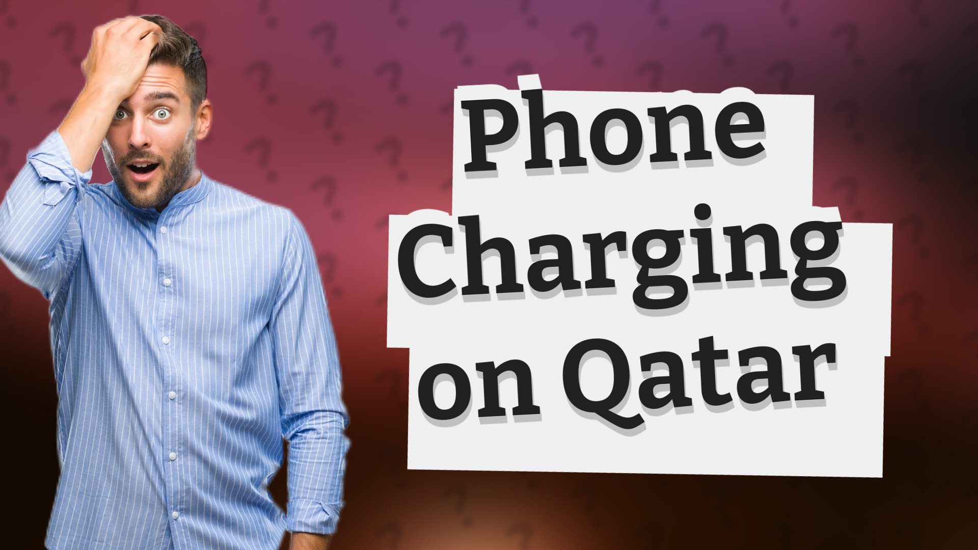 Phone Charging on Qatar