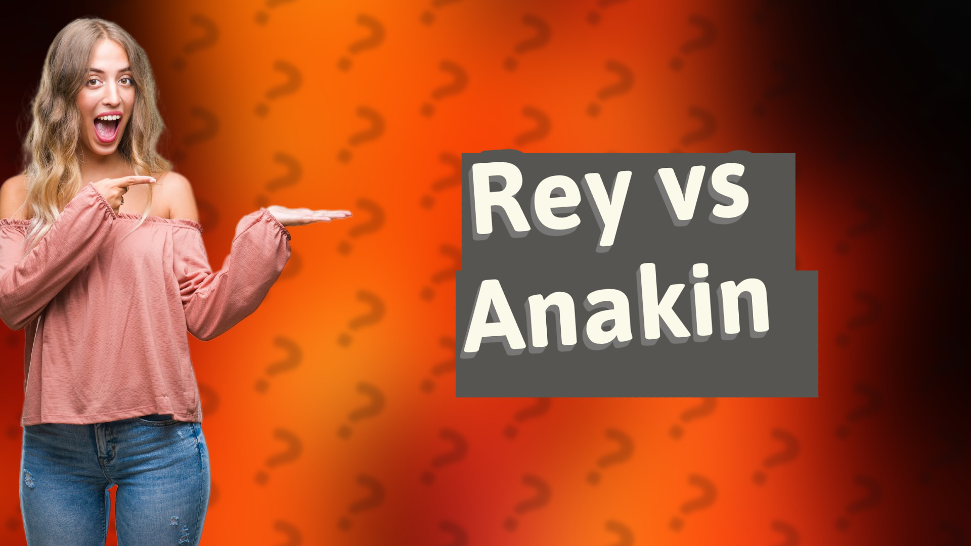 Rey vs Anakin