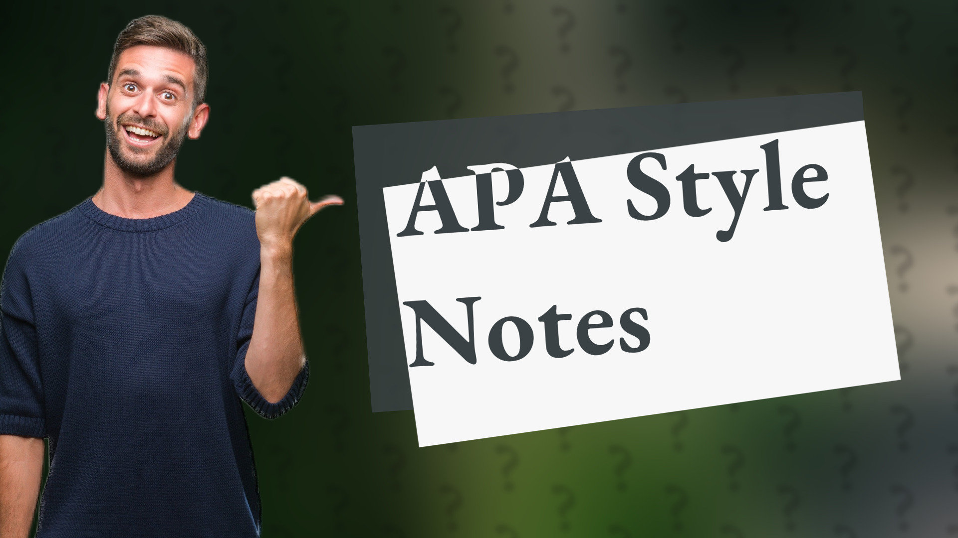 APA Style Notes
