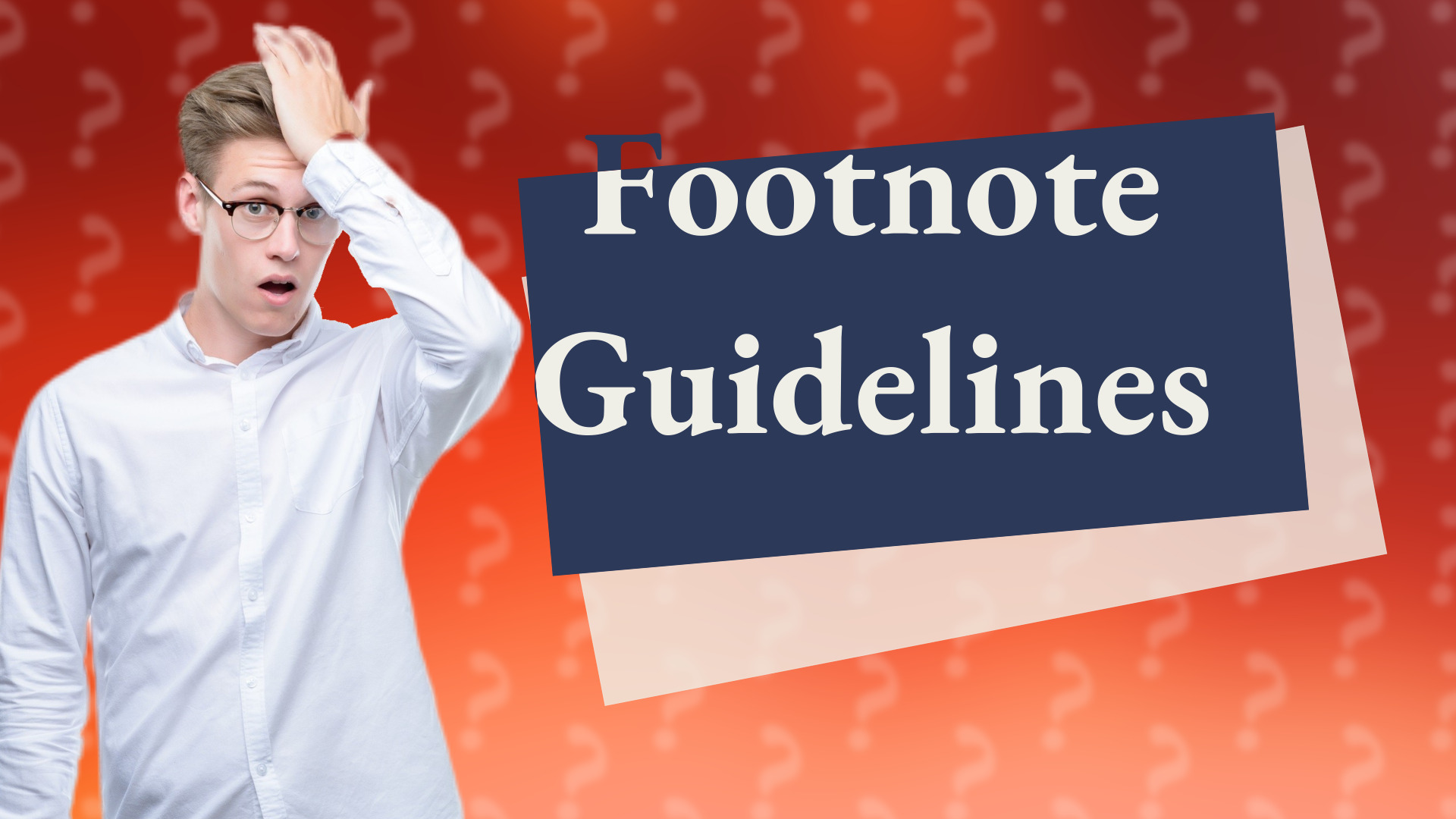 Footnote Guidelines