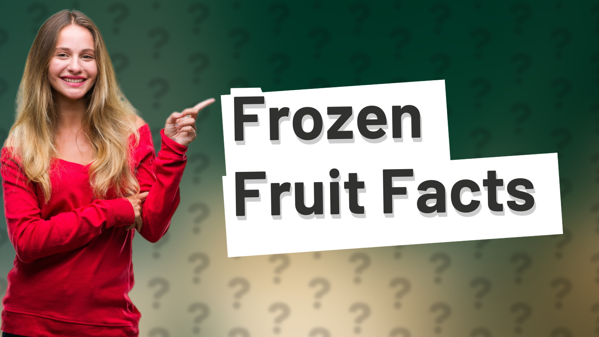 Frozen Fruit Facts