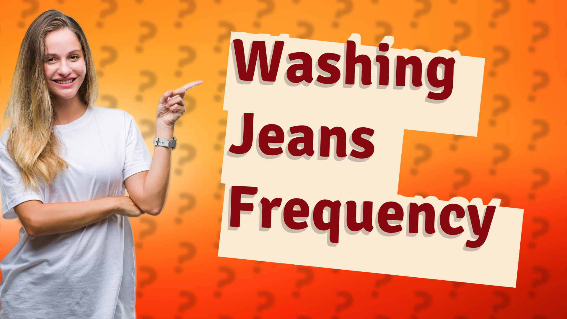 Washing Jeans Frequency
