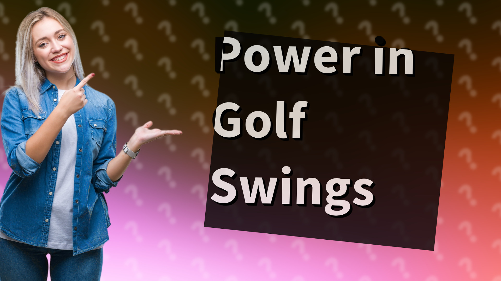 Power in Golf Swings