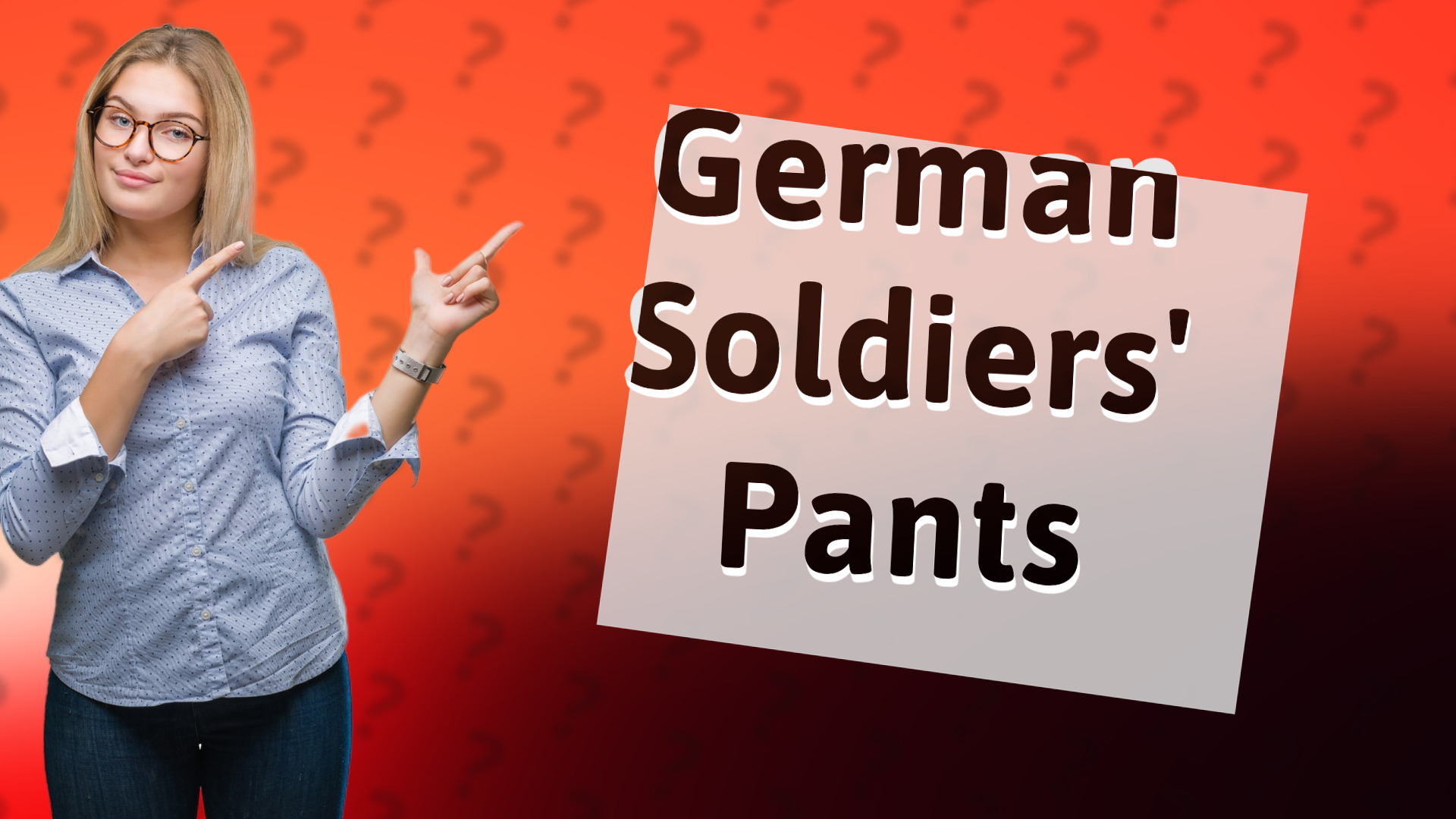 German Soldiers' Pants