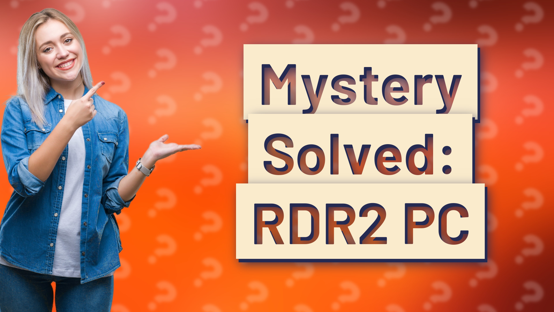Mystery Solved: RDR2 PC