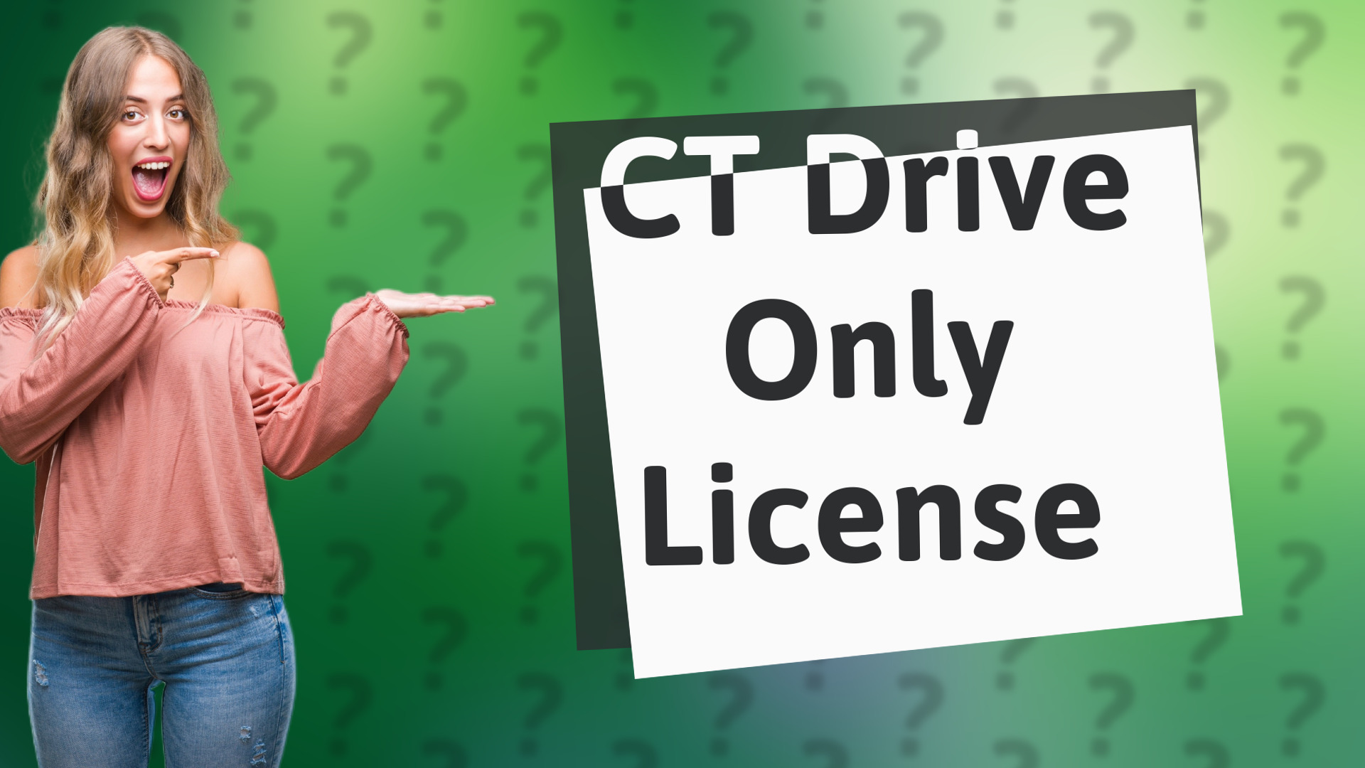 CT Drive Only License