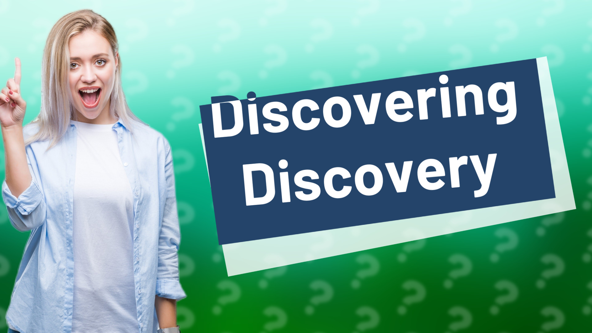 Discovering Discovery