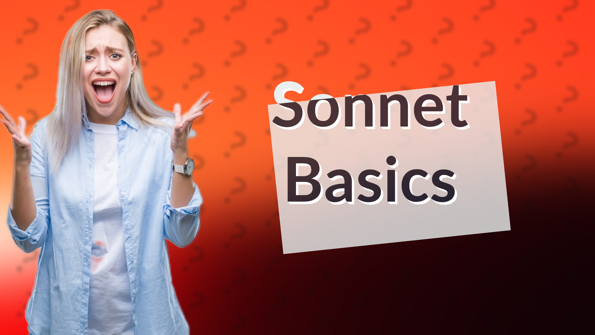 Sonnet Basics