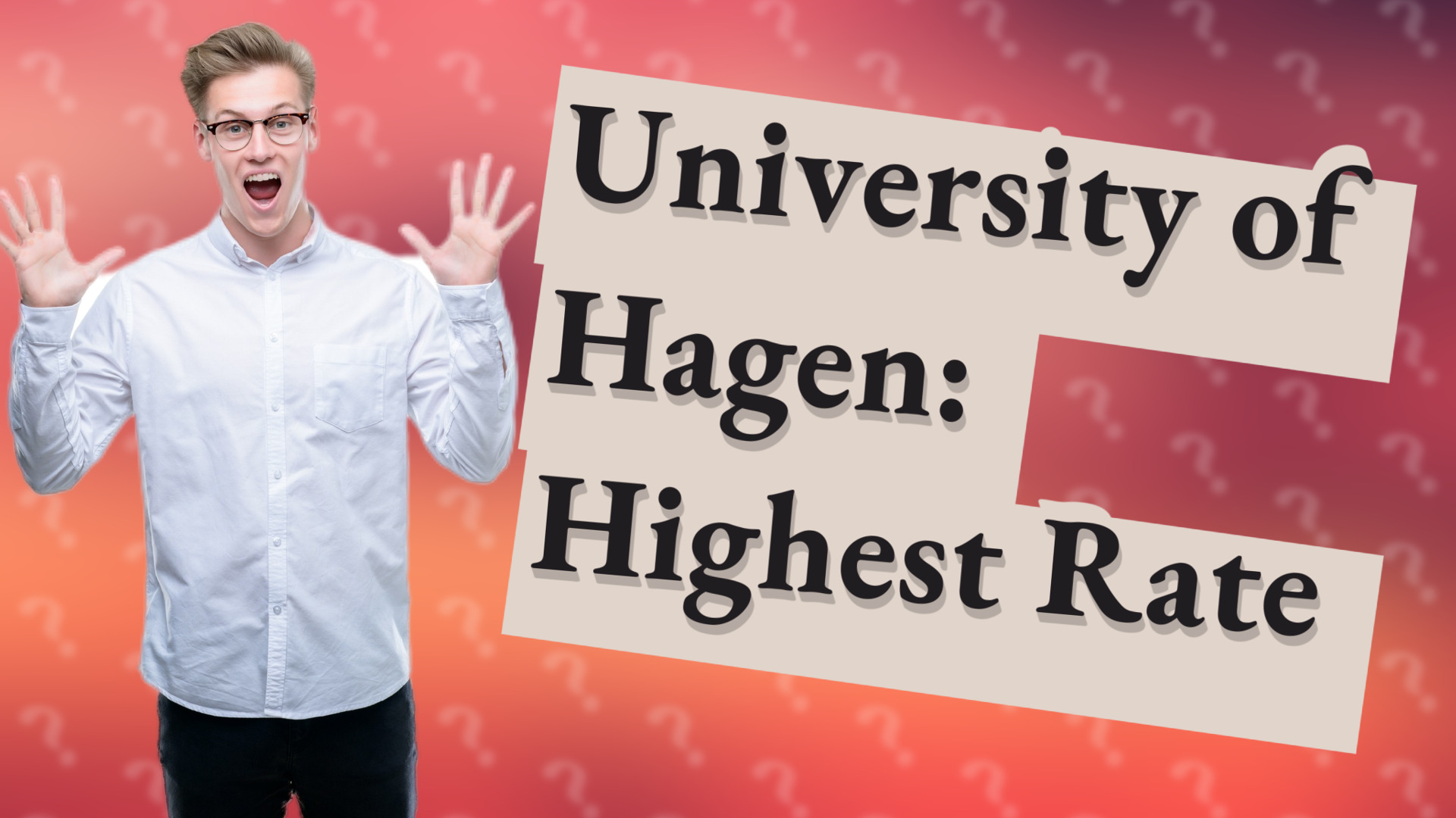 University of Hagen: Highest Rate