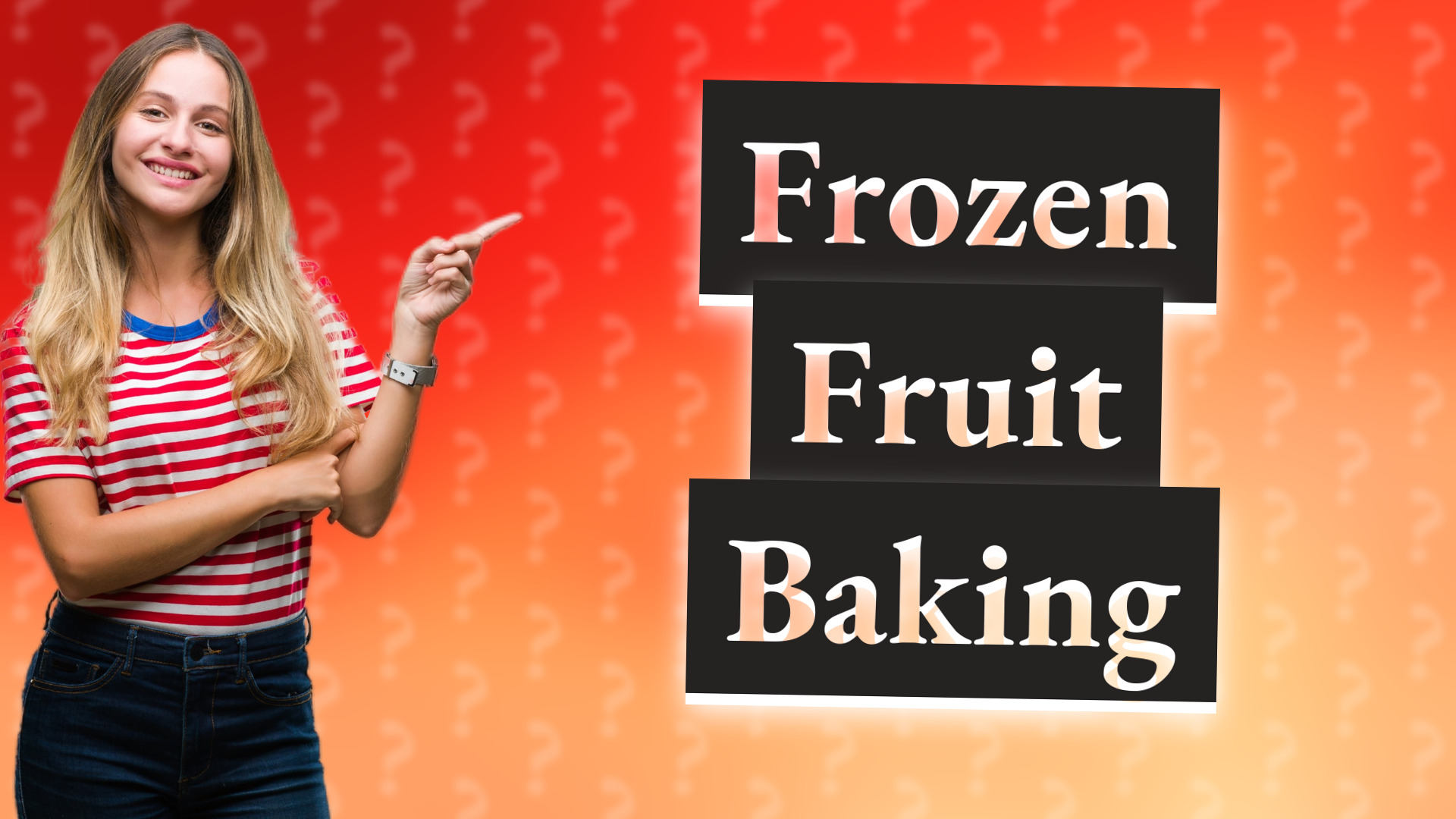 Frozen Fruit Baking