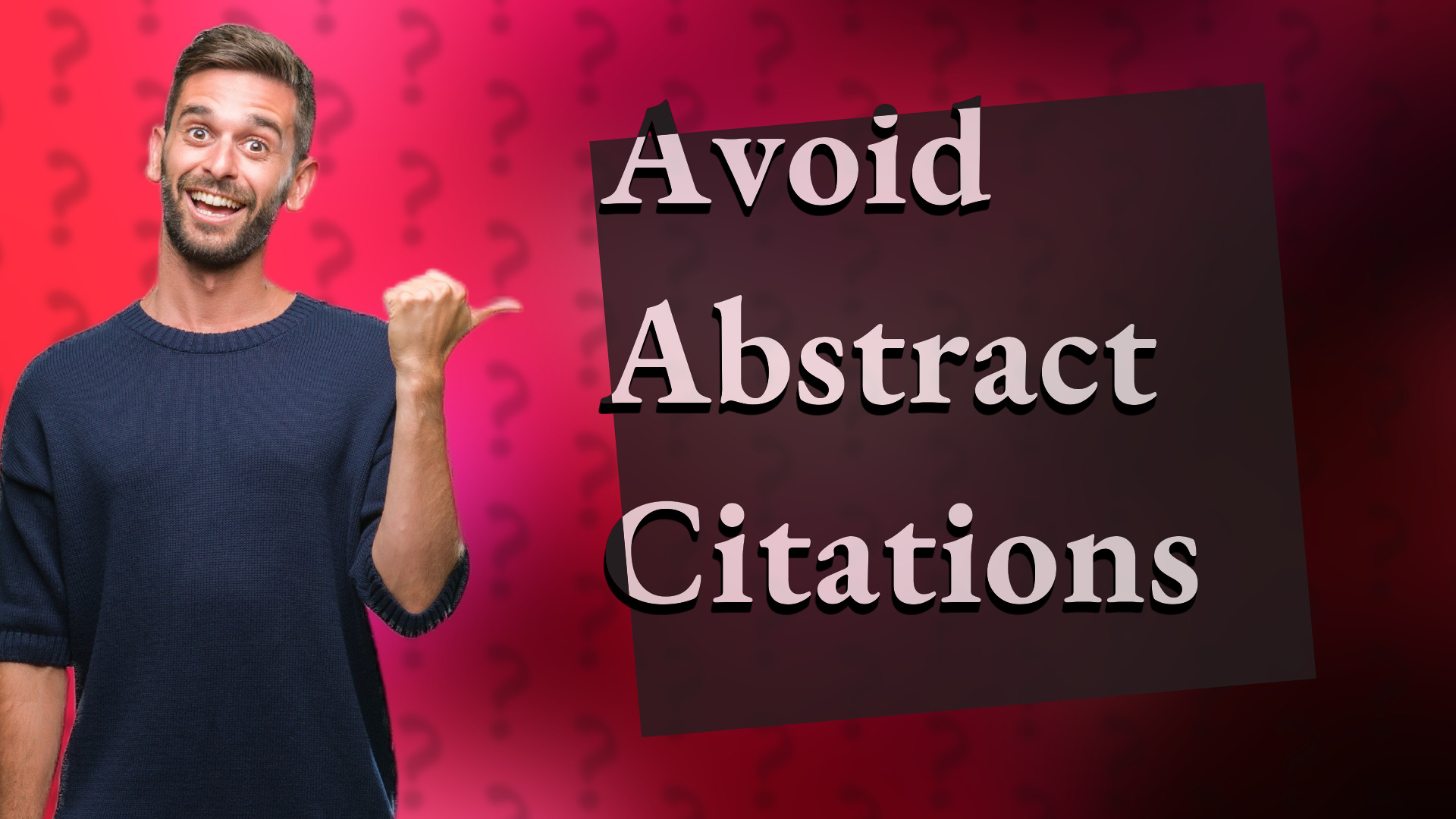 Avoid Abstract Citations