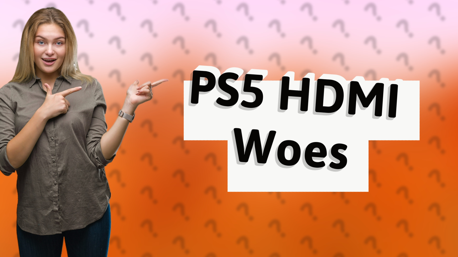 PS5 HDMI Woes