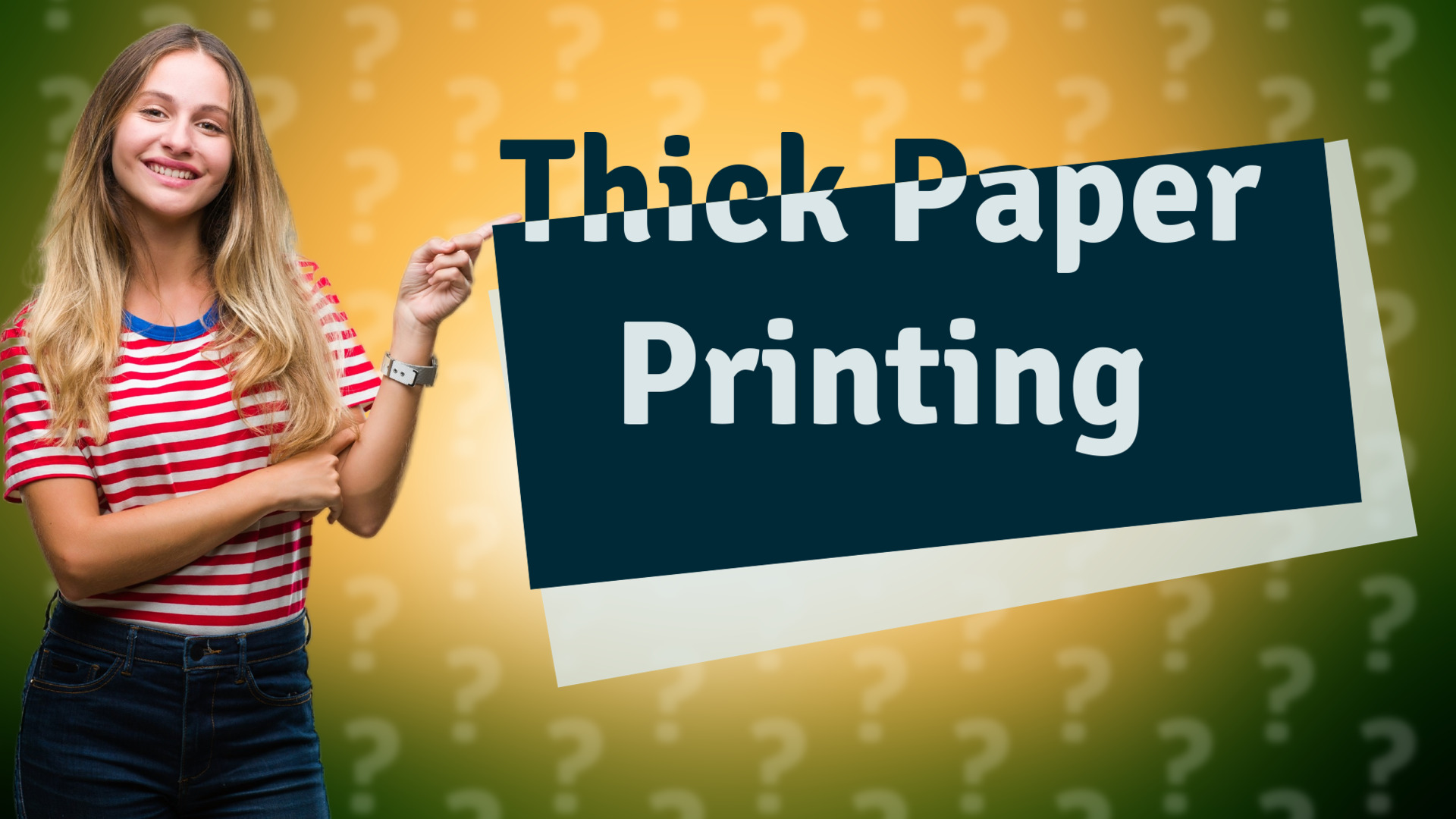 Thick Paper Printing