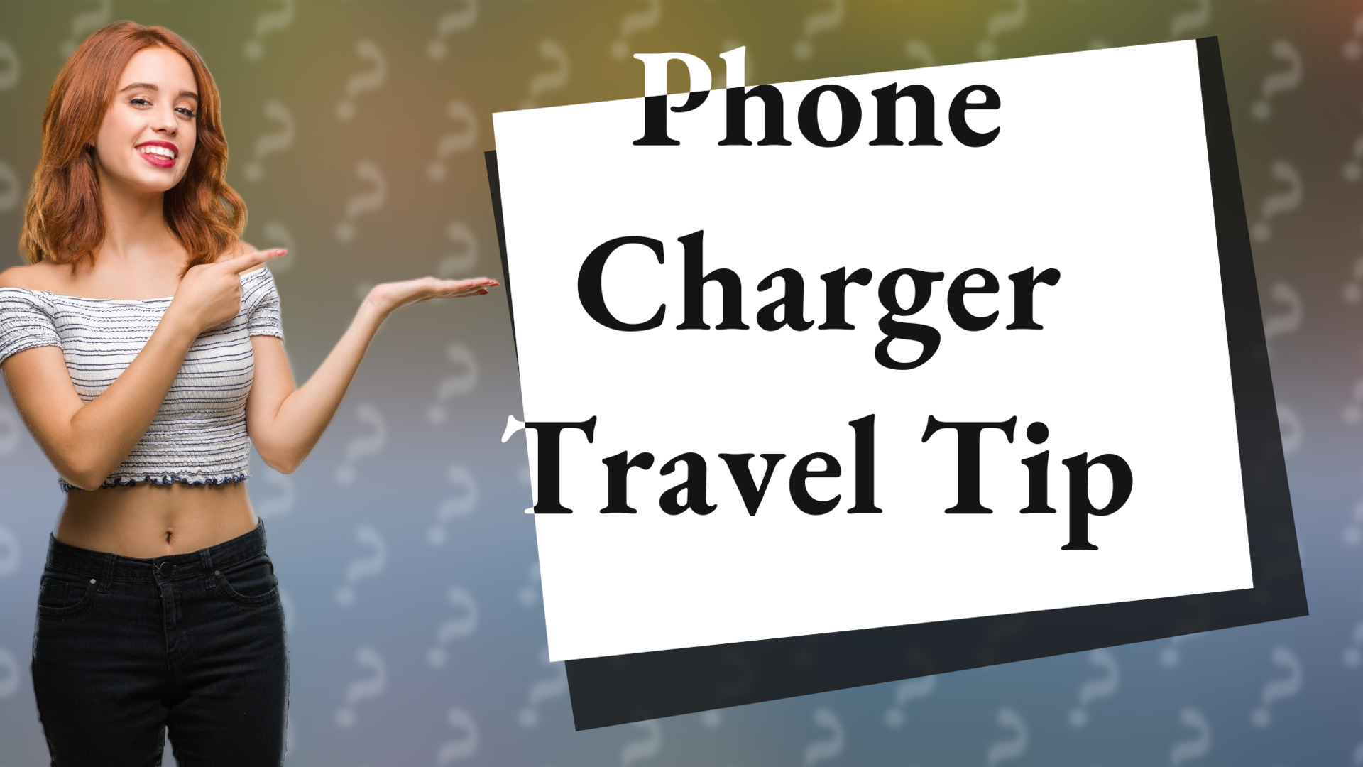 Phone Charger Travel Tip