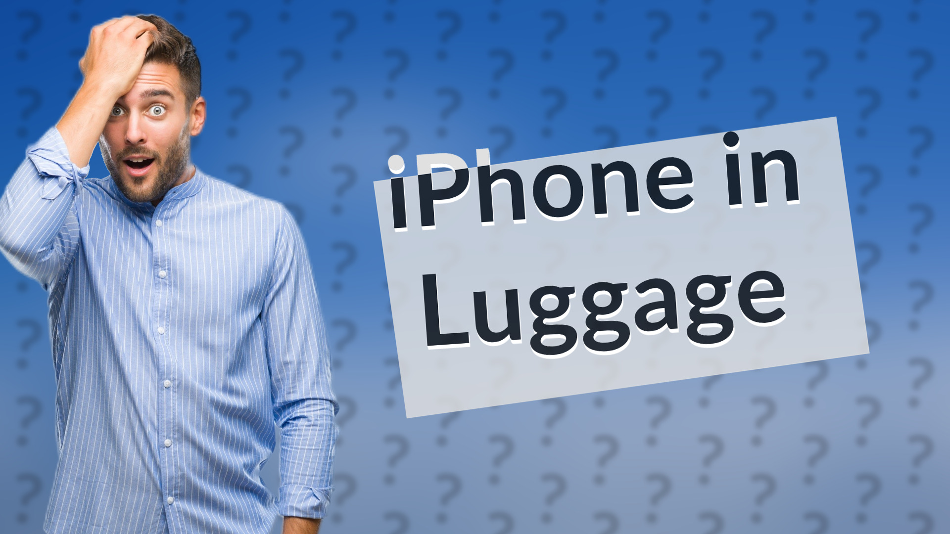 iPhone in Luggage